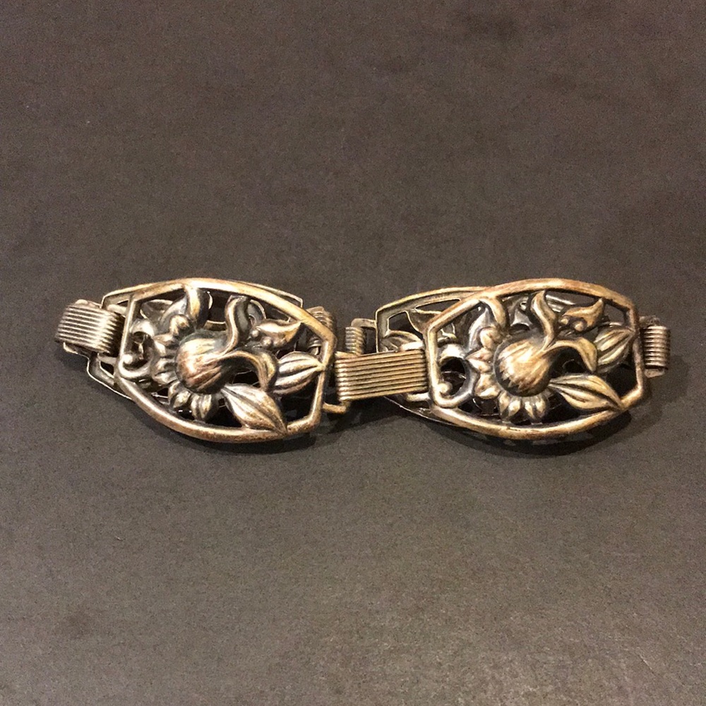 Danecraft sterling silver Flower bracelet - Picture 2 of 5
